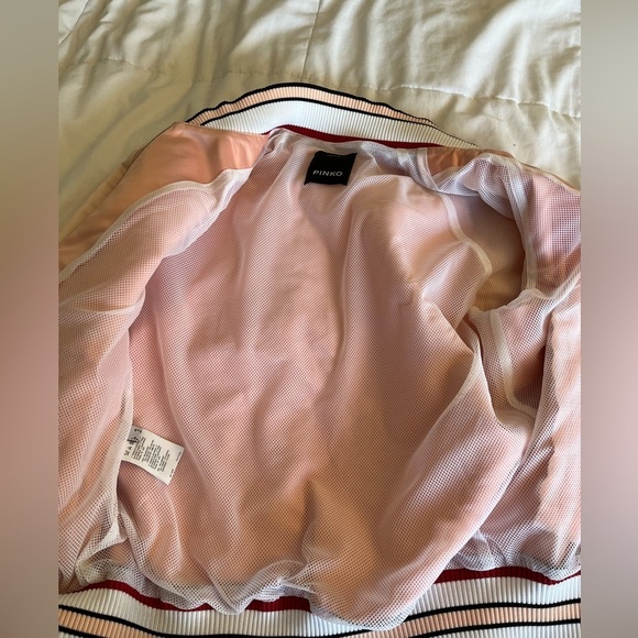 Pinko Bomber Pink Size 4  70's Inspire, Farrah Fawcett  Chic. - Picture 6 of 14